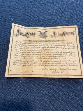 Vintage Certificate - Cream Paper